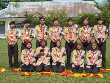 Pramuka di SMK Negeri 1 Air Putih (ist)