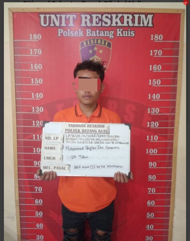 
					Tim Macan Polsek Batang Kuis Berhasil Meringkus Maling Spesialis Pembobol Rumah Warga