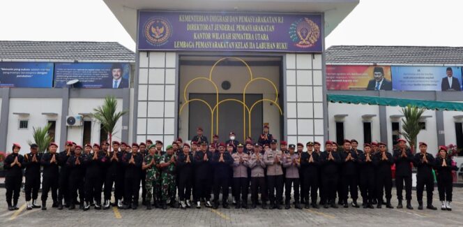 
					Tingkatkan Kesiapan Pengamanan Lebaran, Lapas Labuhan Ruku Gelar Apel Siaga