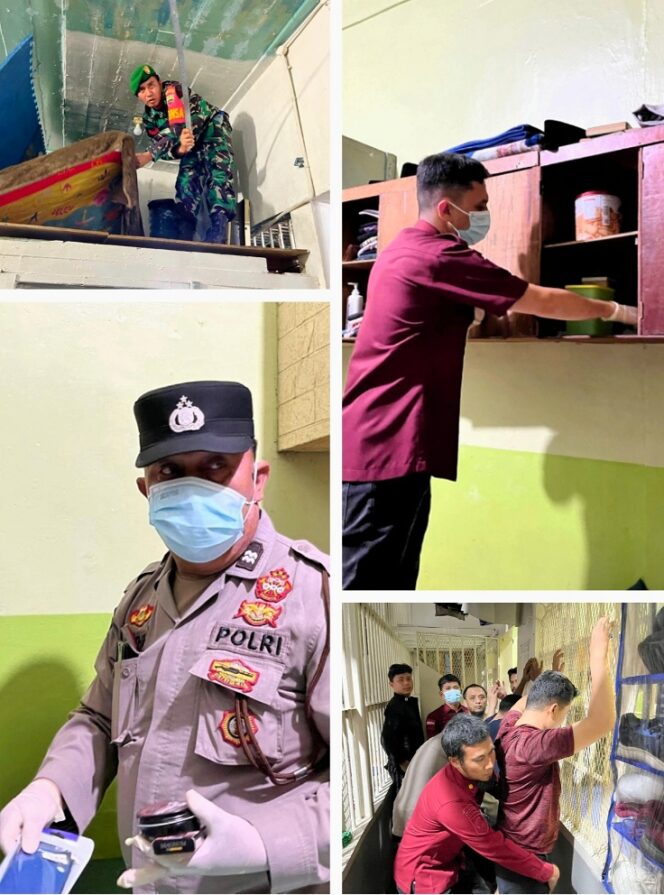 
					Ditjenpas Sumut dan TNI Polri Gelar Razia di Rutan Kelas 1 Medan