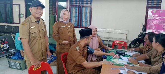 
					Puskesmas Bersama PMI Langkat Gelar Donor Darah