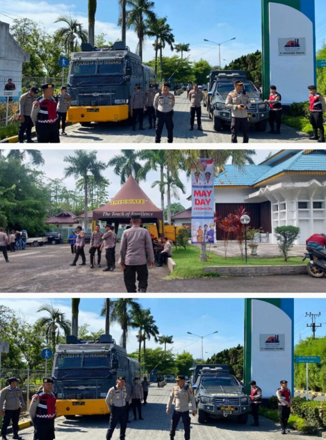 
					Kapolresta Deli Serdang Cek Personil Pengamanan Hari Buruh May Day 2025