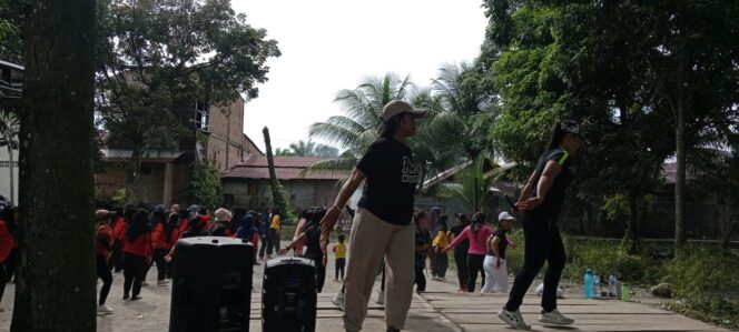 
					Peduli Kesehatan, Pemdes Timbang Jaya Gelar Senam Sehat