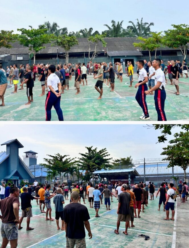 
					Lapas Labuhan Ruku Gelar Senam Pagi Bersama Warga Binaan