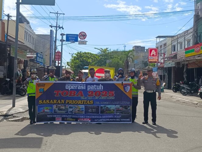 
					Polresta Deli Serdang Gelar Operasi Gabungan Ops Patuh Toba 2025