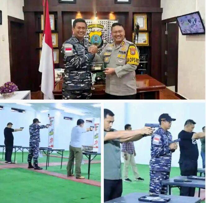 
					Jalin Sinergitas, Danlanal Tanjung Balai Asahan Silaturahmi ke Polres Labuhanbatu