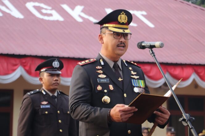 
					Upacara HUT ke-80 RI, Kapolres Langkat: Jaga Persatuan dan Keamanan Bangsa