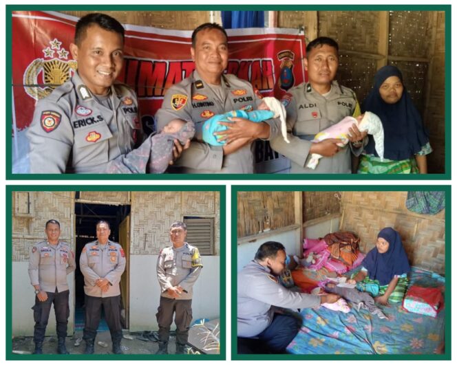 
					Jum’at Berkah, Polsub Sektor Pangkatan Santuni Bayi Kembar Tiga