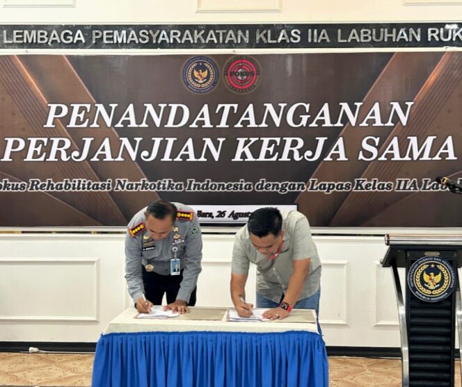 
					Wujud Nyata Kepedulian Terhadap Warga Binaan, Lapas Labuhan Ruku Jalin Kerjasama dengan Fokus Rehabilitasi Narkotika