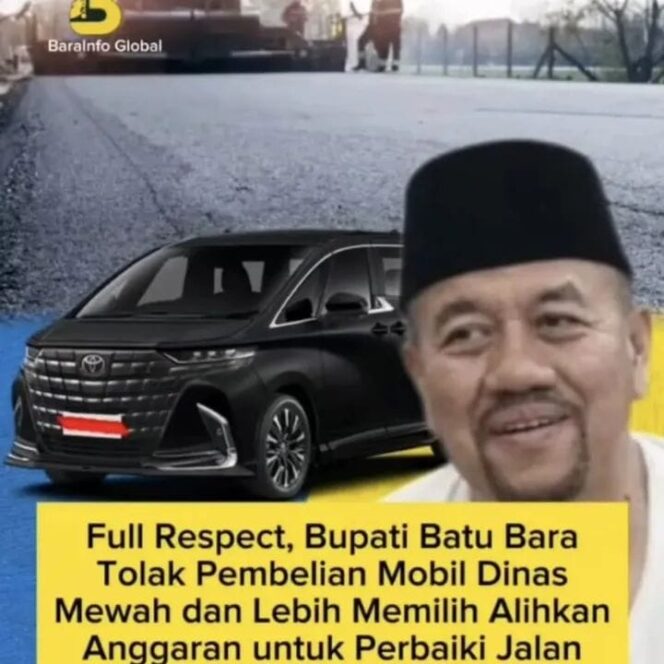 
					Tolak Mobil Dinas Baru, Bupati Batu Bara: Utamakan Tutup Jalan Berlubang