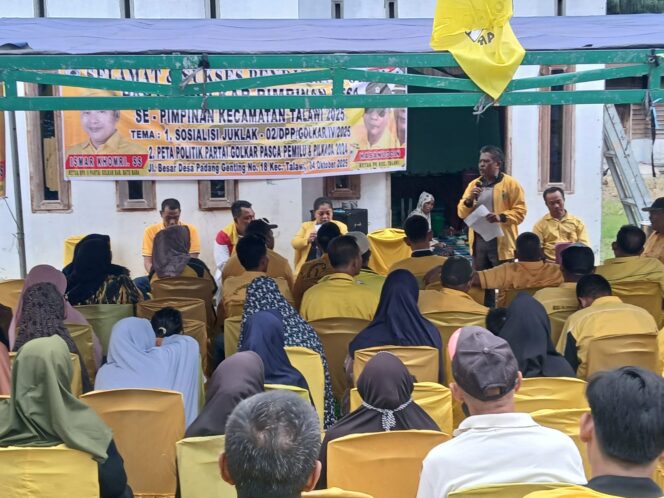 
					Golkar Batubara Kembali Gelar Pendidikan Politik Dan Salurkan Bantuan Sembako Sambut HUT Ke-61