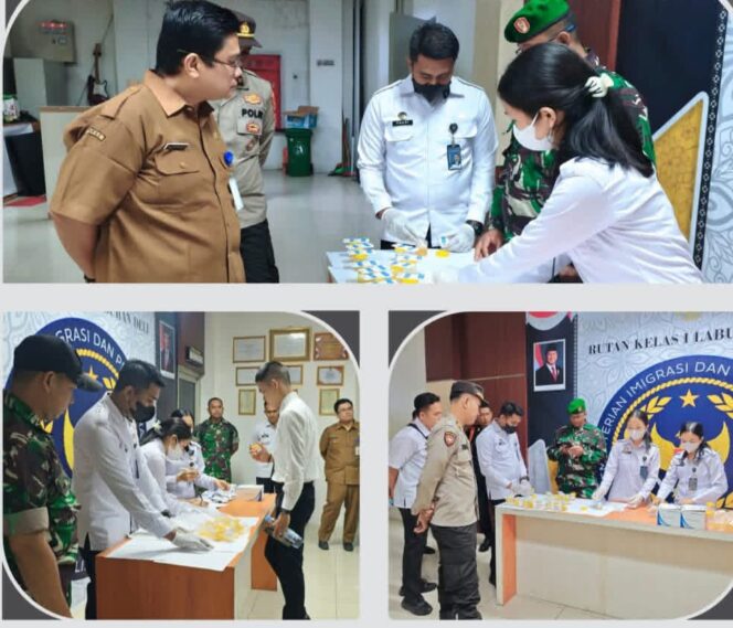 
					Komitmen Bersih Narkoba, Rutan Kelas 1 Labuhan Deli Gelar Tes Urine