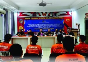 Sebanyak 40 Orang Warga Binaan Rutan  Kelas Satu Labuhan Deli Mengikuti Sidang TPP 