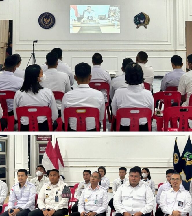 
					Kalapas Labuhan Ruku bersama Jajaran Ikuti Rapat Penguatan Tupoksi Petugas