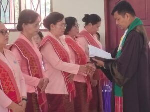 Pelantikan Moria GBKP Majelis Bahorok, Ini Susunan Pengurus
