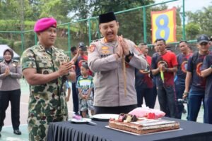 HUT Korps Marinir ke-80, Polres Langkat Beri Surprise