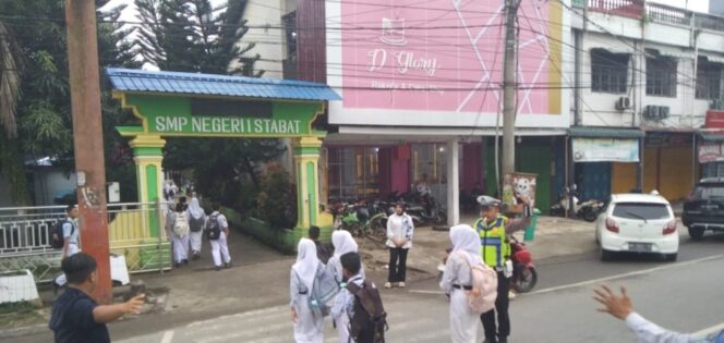 
					Polres Langkat Gelar Strong Point Sejumlah Titik strategis