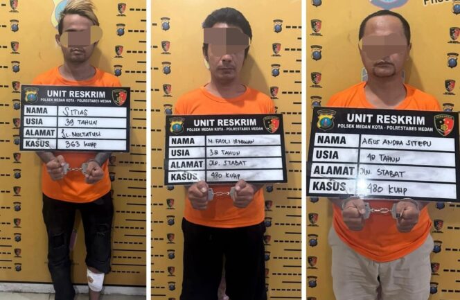 
					Polsek Medan Kota Berhasil Tangkap Pelaku Pencuri Mobil, Satu Dihadiahi Timah Panas