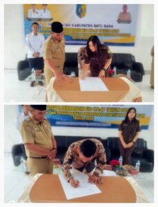 Dinas Pendidikan Batu Bara Laksanakan Sosialisasi Permendikbud No. 46 Tahun 2023 Sekaligus Penandatangan fakta Integritas Anti Kekerasan