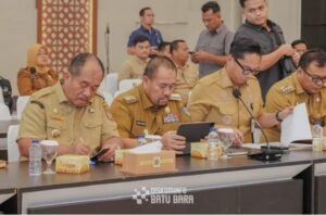 Bupati Batu Bara Hadiri Rakor Percepatan Rehabilitasi dan Rekonstruksi Pascabencana di Sumut