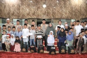 Refleksi Awal Tahun, Polres Langkat Gelar Doa bersama di Masjid Darussalam