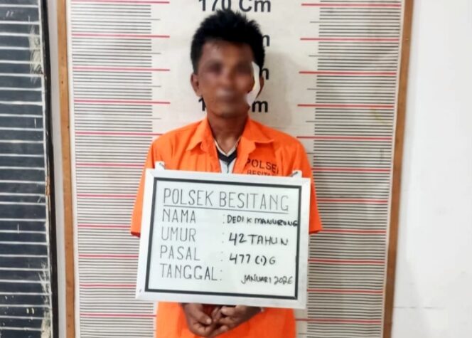 
					Polsek Besitang Amankan Pelaku Pencurian Sepeda Motor di Desa Halaban