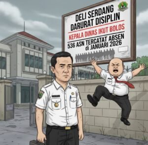 Deli Serdang Darurat Disiplin, Kepala Dinas Ikut Bolos, 536 ASN Tercatat Absen