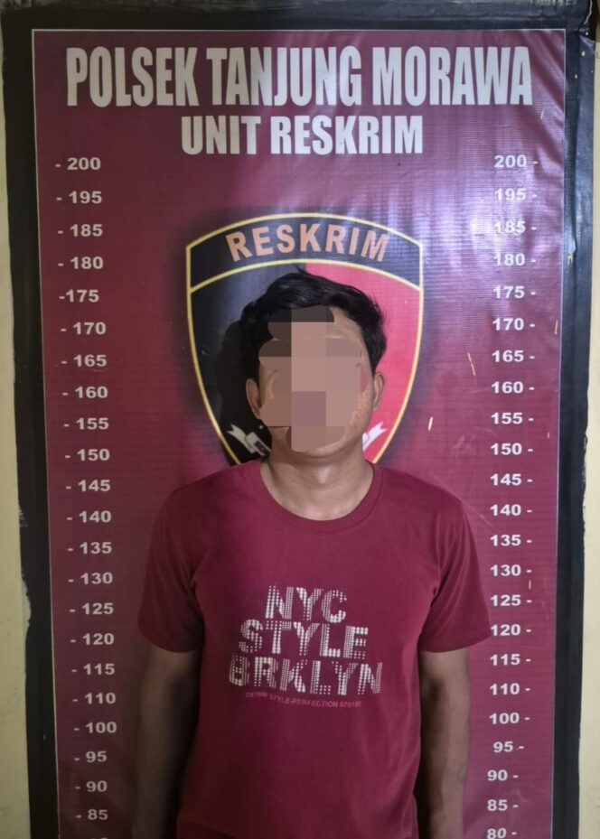 
					Foto: Satuan Reskrim Polsek Tanjung Morawa, Polresta Deli Serdang, berhasil menyelesaikan pengamanan seorang pria berinisial RS (22),(istimewa).