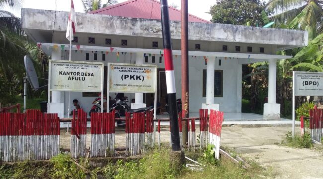 foto dok.Kantor Desa Afulu Nias Utara (AS zega)