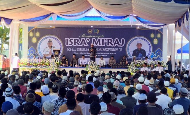 
					Isra Mi’raj di Lapas Labuhan Ruku, Tausiah Ustadz Anugerah Cahyadi Hangatkan Suasana