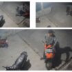 Foto: Rekaman CCTV Saat diduga pelaku curanmor Beraksi. (7/3).