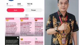 Foto kiri, akun medsos dinda lestari(tiktok), kanan Inspektorat deli serdang H Edwin Nasution. 