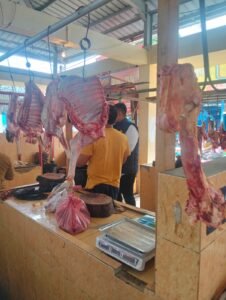 Pantau Harga Komoditi Pasar Bakaran Batu, Polresta Deli Serdang: Daging Sapi Rp 130.000/Kg