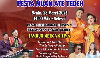 Pesta Nuan Ate Tedeh Bangkitkan Cinta Budaya, Perbarakan Bersiap Jadi Pusat Kemeriahan