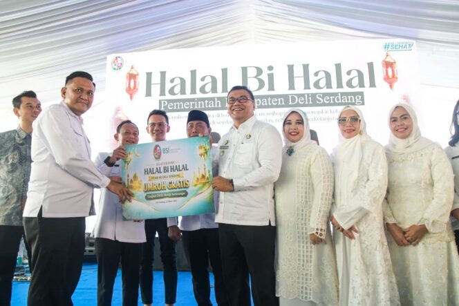 
					Foto suasana halal bihalal lebaran idulfitri 1447H pemkab Deli Serdang.(25/3/2026). Istimewa.