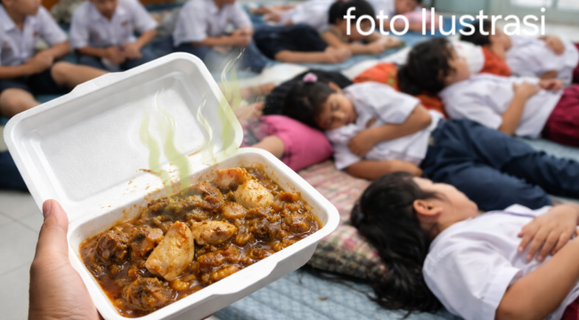 Foto ilustrasi menu MBG Tak Layak Konsumsi