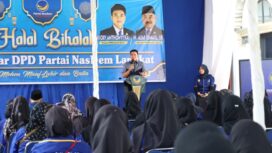 Dewan Pimpinan Daerah (DPD) Partai NasDem Langkat menggelar halalbihalal, Minggu (5/4/2026) siang.(istimewa)