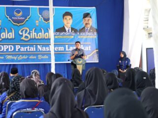 Dewan Pimpinan Daerah (DPD) Partai NasDem Langkat menggelar halalbihalal, Minggu (5/4/2026) siang.(istimewa)