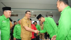 Bupati Deli Serdang Asriludin Tambunan hadiri Muscab PKB Deli Serdang.