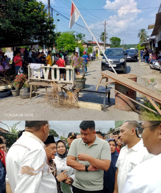 
					Kecewa Jalan Rusak Warga Blokir Jalan Tuntut Janji Gubernur Sumut