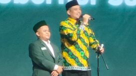 Foto: Gubernur Sumatera Utara Boby Afif Nasution saat sampaikan Sambutan dalan acara pelantikan pengurus IPA Sumut. (Ist)