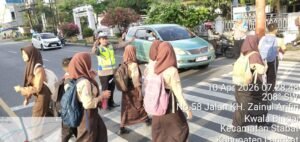 Sat Lantas Polres Langkat Intensifkan Gatur Lalin Pagi