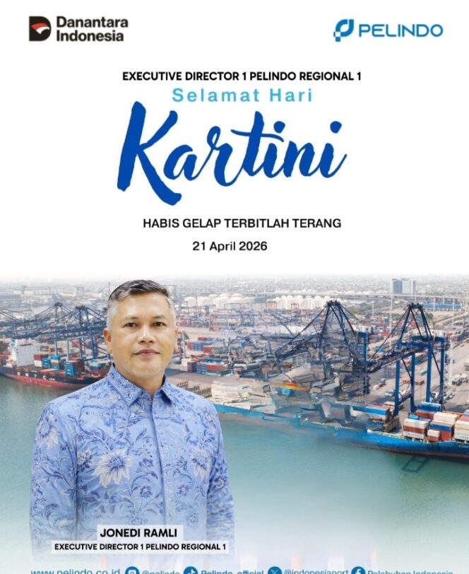 
					Pelindo Regional 1 Mengucapkan Selamat Hari Kartini 2026