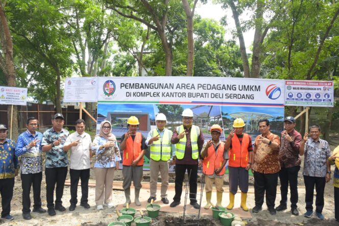 
					Deli Serdang Tata Kawasan Pedagang, Pusat UMKM Resmi Dibangun