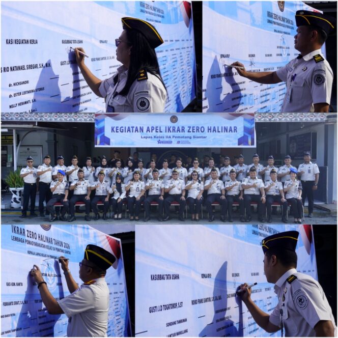 
					Apel Ikrar dan Penandatanganan Komitmen Bersama Zero Halinar Lapas Pematang Siantar