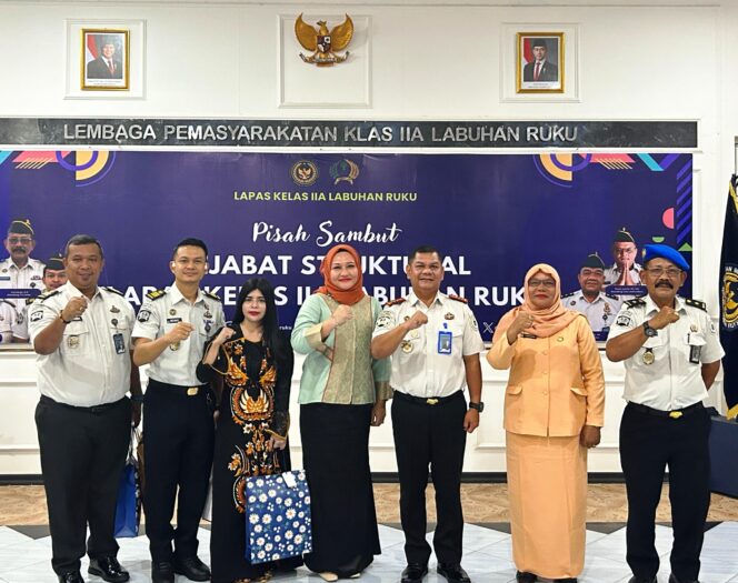 
					Pisah Sambut Tiga Pejabat Struktural, Jajaran Lapas Labuhan Ruku Penuh Haru dan Semangat Baru