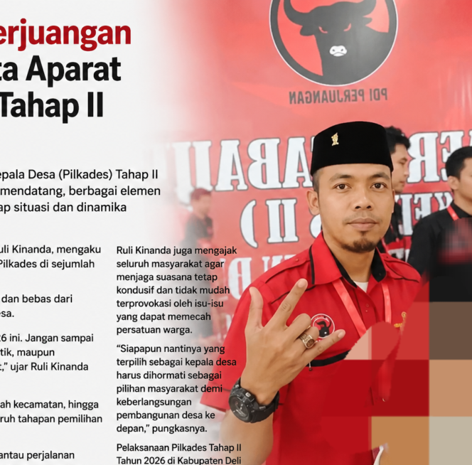 
					Sekretaris PAC PDI Perjuangan Tanjung Morawa Minta Aparat Awasi Ketat Pilkades Deli Serdang