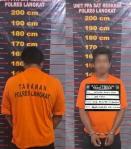 Seorang pria berinisial SPS (28),diduga pelaku kekerasan terhadap anak usia 4 tahun ditangkap Satuan Reserse Kriminal Polres Langkat