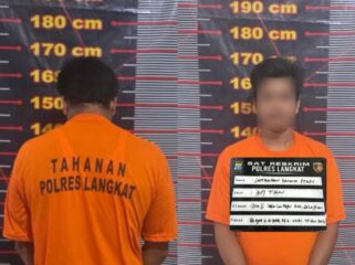 Seorang pria berinisial SPS (28),

diduga pelaku kekerasan terhadap anak usia 4 tahun ditangkap Satuan Reserse Kriminal Polres Langkat