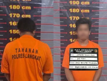 Seorang pria berinisial SPS (28),

diduga pelaku kekerasan terhadap anak usia 4 tahun ditangkap Satuan Reserse Kriminal Polres Langkat